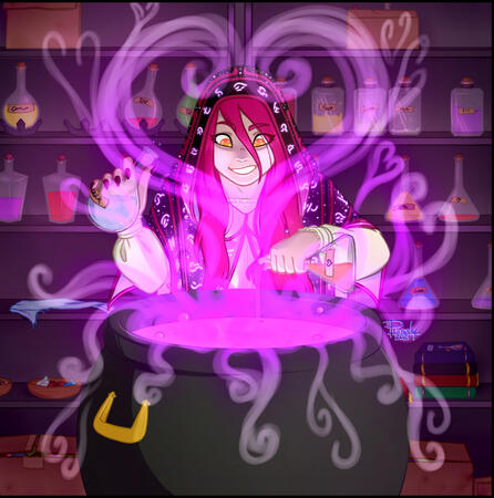 HalfBody with shading and dynamic lighting plus background